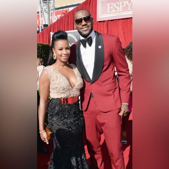 michael costello gown Espy’s 1 Of 1 Worn By Celebrity Wife runway dress floral - Picture 1 of 11